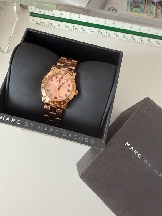 Marc By Marc Jacobs Accessories - Marc by Marc Jacobs Rose Gold-Tone Men's Bracelet Watch with Pink Dial Accents